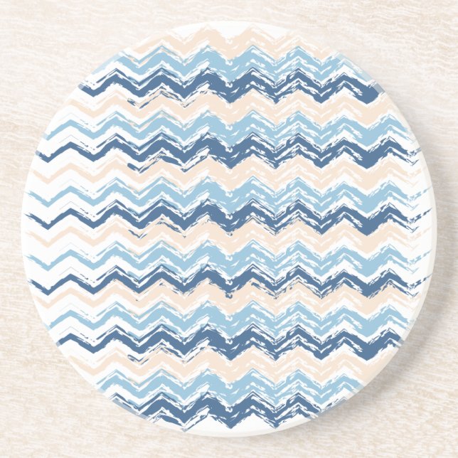 Posavasos Patrón de Chevron del Océano Pacífico (Frente)