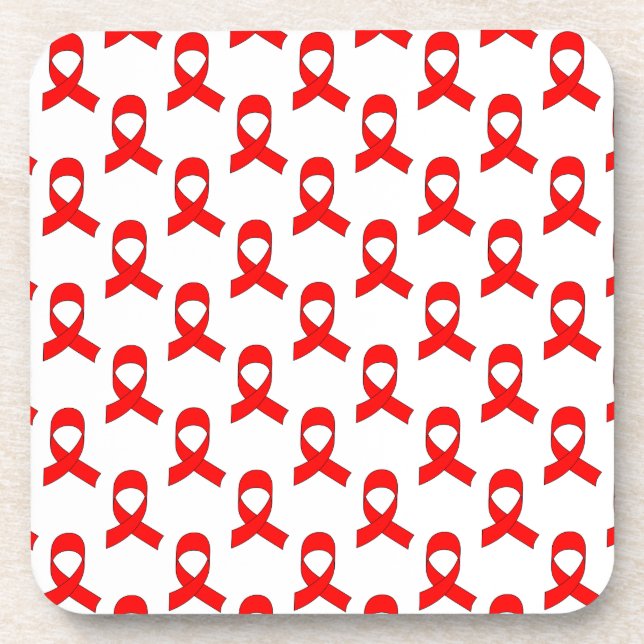 Posavasos Patrón de cinta roja (Frente)