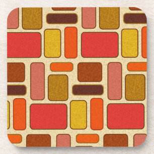 Posavasos Patrón de color de otoño moderno