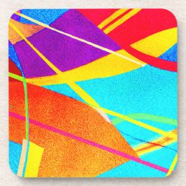 Posavasos Patrón de color expresivo