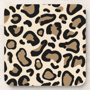 Posavasos Patrón de colores de tigres amantes de animales