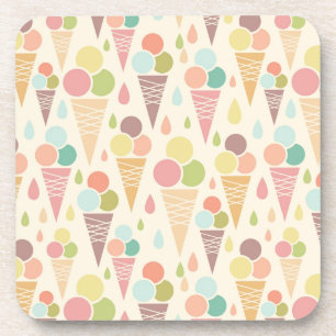 Posavasos Patrón de conos de helados