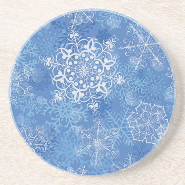 Posavasos Patrón de copo de nieve (Frente)