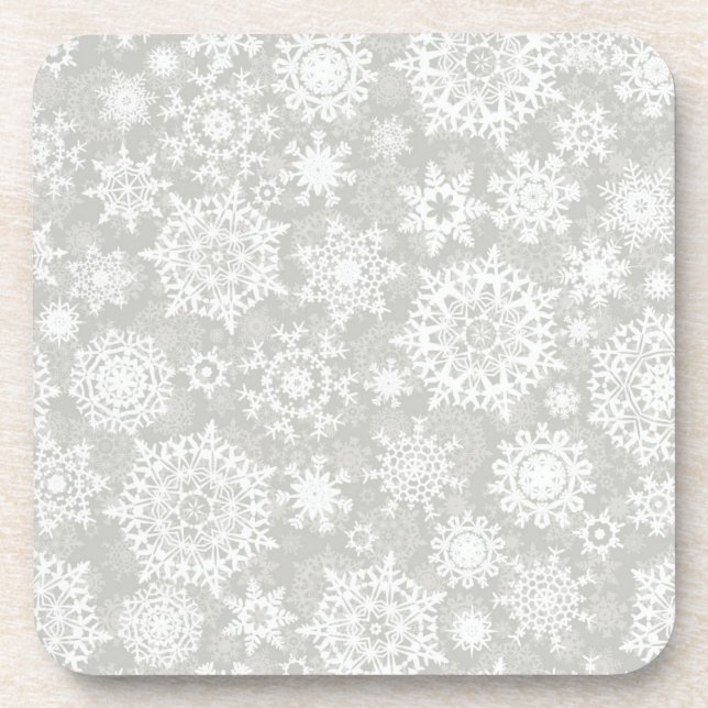 Posavasos Patrón de copo de nieve (Frente)