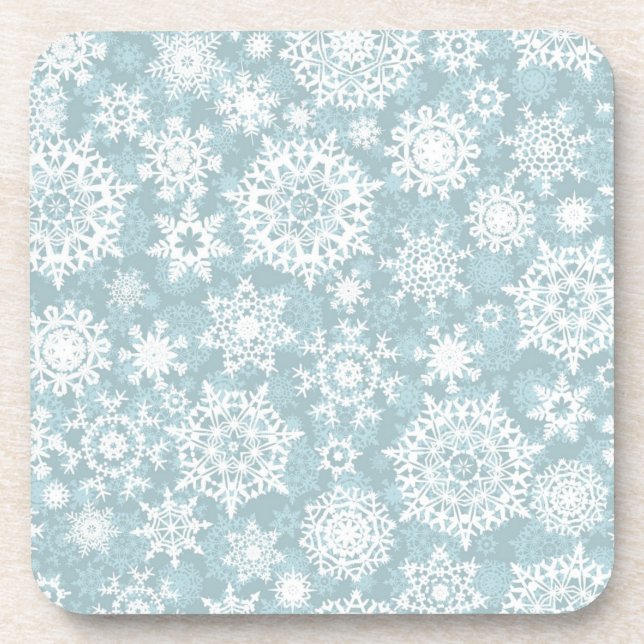 Posavasos Patrón de copo de nieve (Frente)