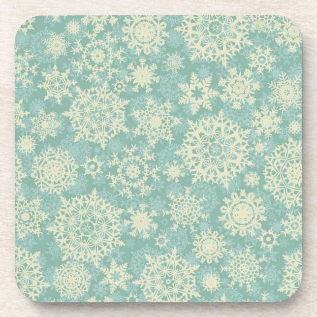 Posavasos Patrón de copo de nieve (Frente)