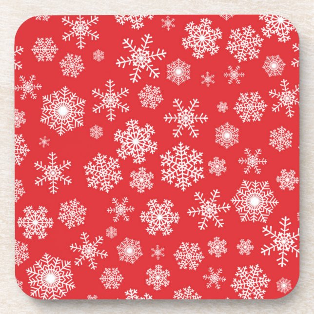 Posavasos Patrón de copo de nieve (Frente)
