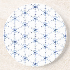 Posavasos Patrón de copo de nieve en diamante