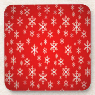 Posavasos Patrón de copos de nieve de los navidades