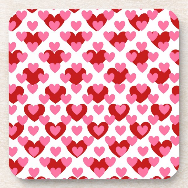 Posavasos Patrón de corazón (Frente)