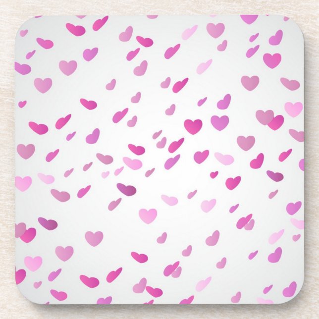 Posavasos Patrón de corazones (Frente)