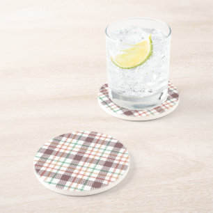 Posavasos Patrón de cuadros clásico