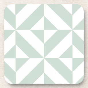 Posavasos Patrón de cubo de decúbito geométrico Guay Mint