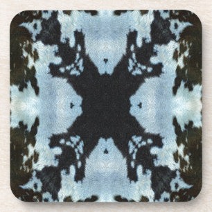 Posavasos Patrón de cuero de vaca Kaleidoscope