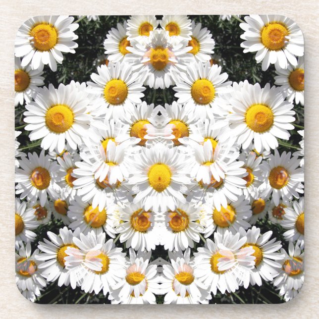 Posavasos Patrón de daisies Kaleidoscope (Frente)