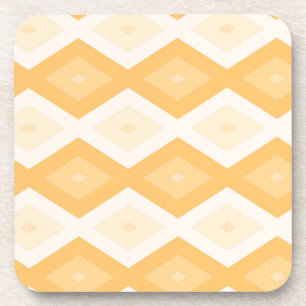 Posavasos Patrón de diamante amarillo