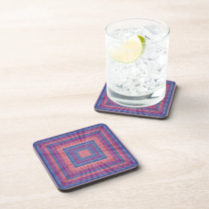 Posavasos Patrón de diamantes dimensionales