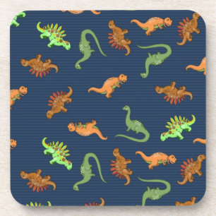 Posavasos Patrón de dinosaurios lindos