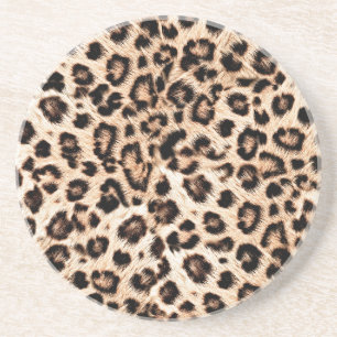 Posavasos Patrón de diseño de leopardo: Elegancia salvaje.