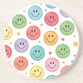 Posavasos Patrón de Emoji Sonriente