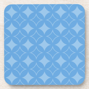 Posavasos Patrón de envío azul cielo