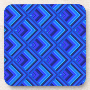 Posavasos Patrón de escala de franjas azules