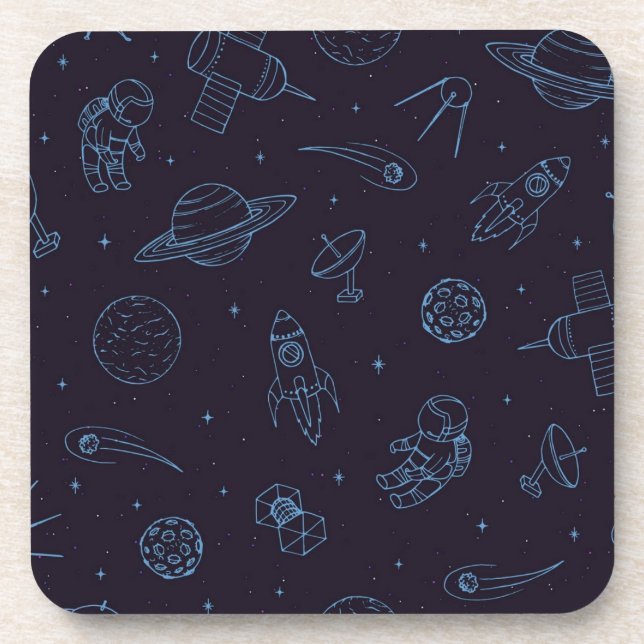 Posavasos Patrón de espacio (Frente)