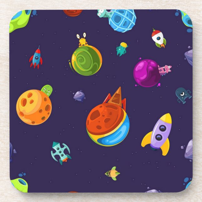 Posavasos Patrón de espacio (Frente)