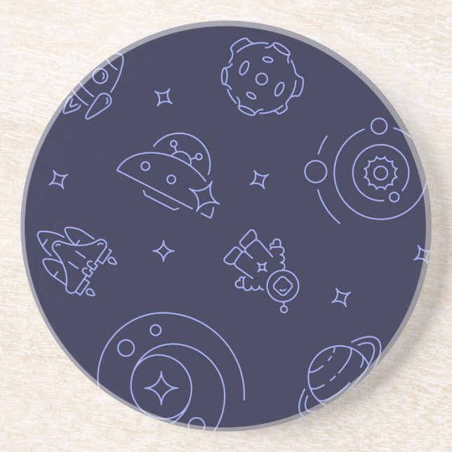 Posavasos Patrón de espacio (Frente)