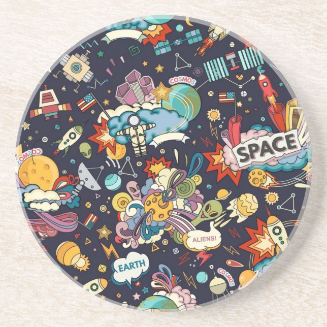 Posavasos Patrón de espacio (Frente)