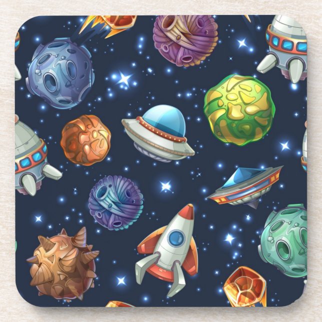 Posavasos Patrón de espacio (Frente)