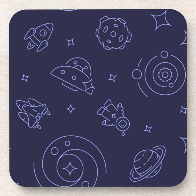 Posavasos Patrón de espacio (Frente)