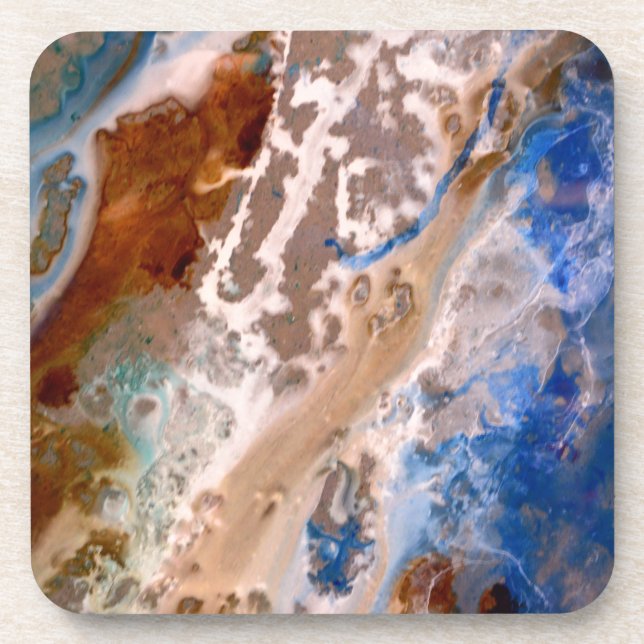 Posavasos Patrón de espuma de agua de arena moderna (Frente)