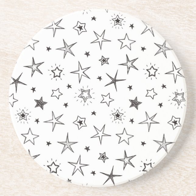Posavasos Patrón de estrellas (Frente)