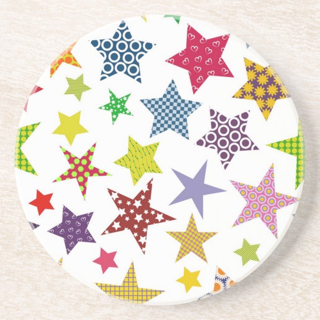 Posavasos Patrón de estrellas (Frente)