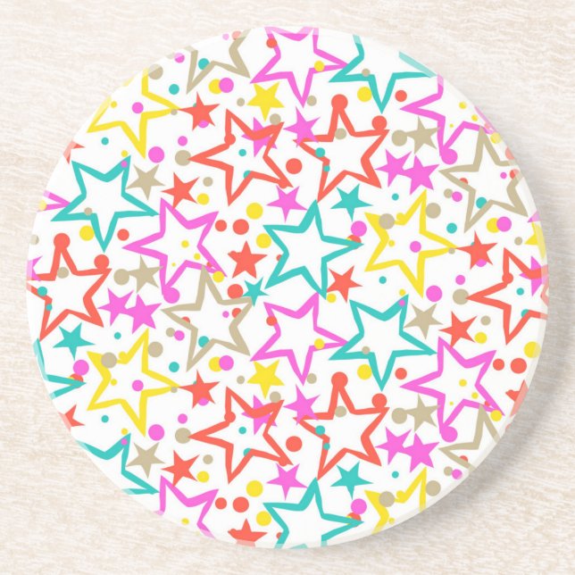 Posavasos Patrón de estrellas (Frente)