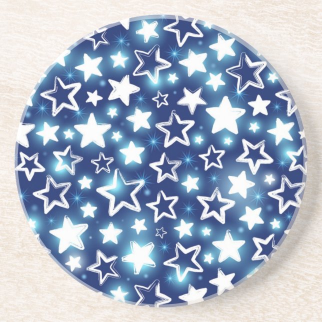 Posavasos Patrón de estrellas (Frente)