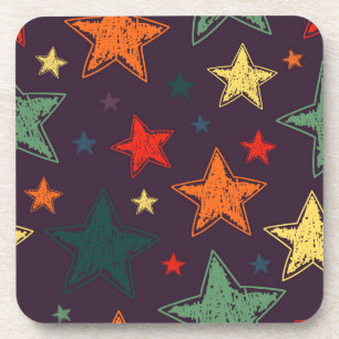 Posavasos patrón de estrellas