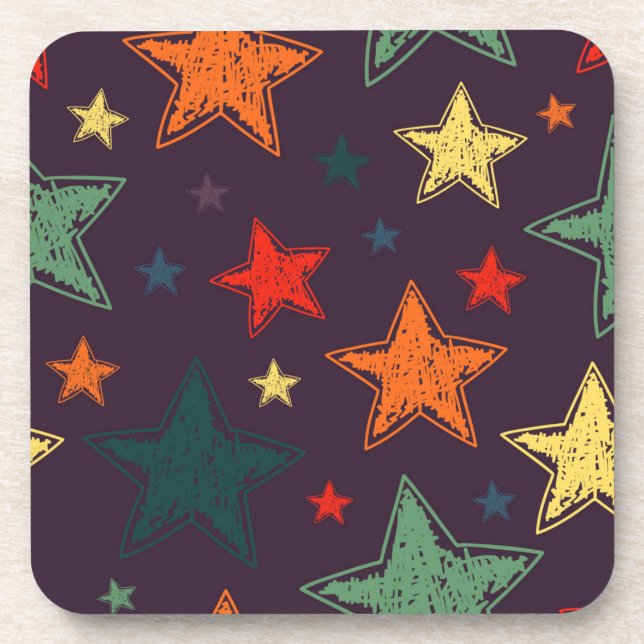 Posavasos patrón de estrellas (Frente)