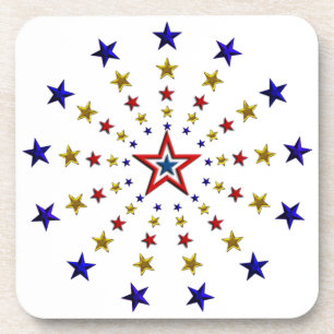 Posavasos Patrón de estrellas patrióticas