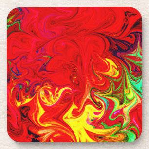 Posavasos Patrón de explosión de color energético