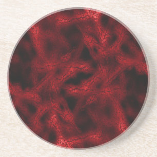 Posavasos Patrón de fantasía roja