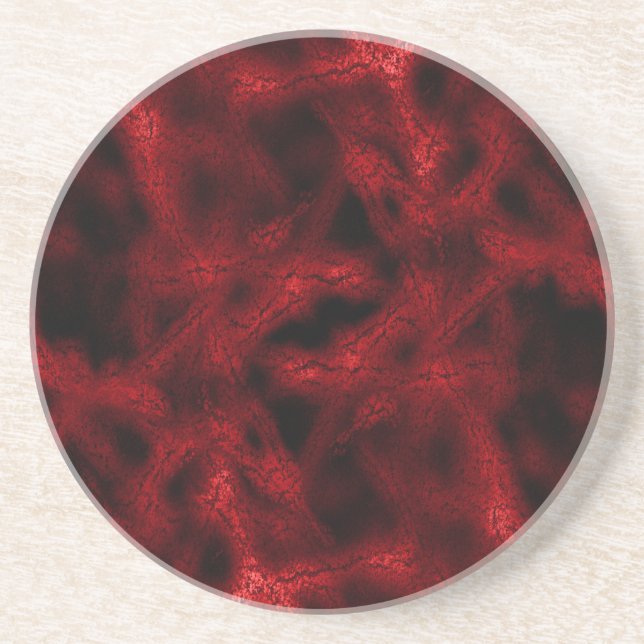 Posavasos Patrón de fantasía roja (Frente)