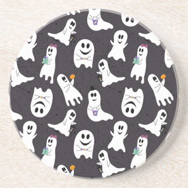 Posavasos Patrón de fantasmas (Frente)