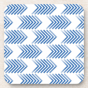 Posavasos Patrón de flecha tribal azul