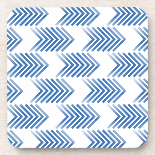 Posavasos Patrón de flecha tribal azul (Frente)