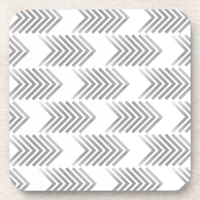 Posavasos Patrón de flecha tribal gris (Frente)