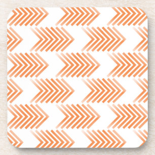 Posavasos Patrón de flecha tribal naranja