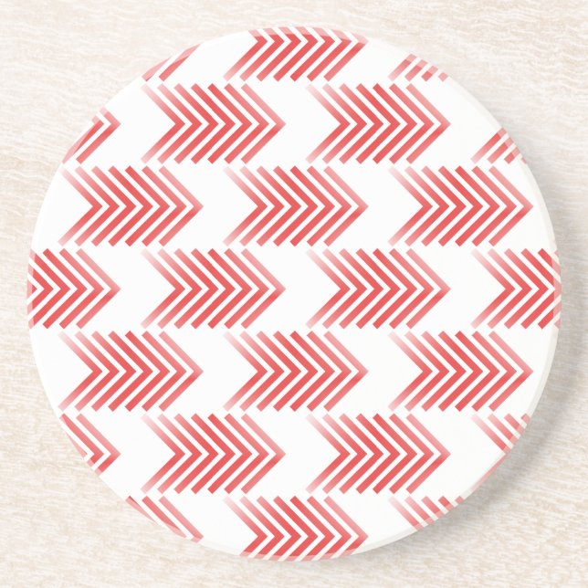 Posavasos Patrón de flecha tribal roja (Frente)