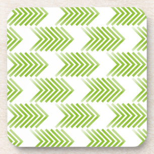 Posavasos Patrón de flecha tribal verde